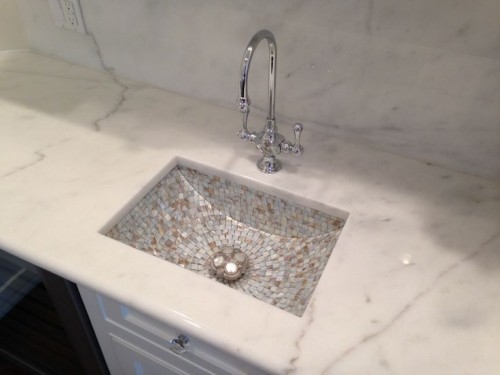 Lavabo đá Marble trắng